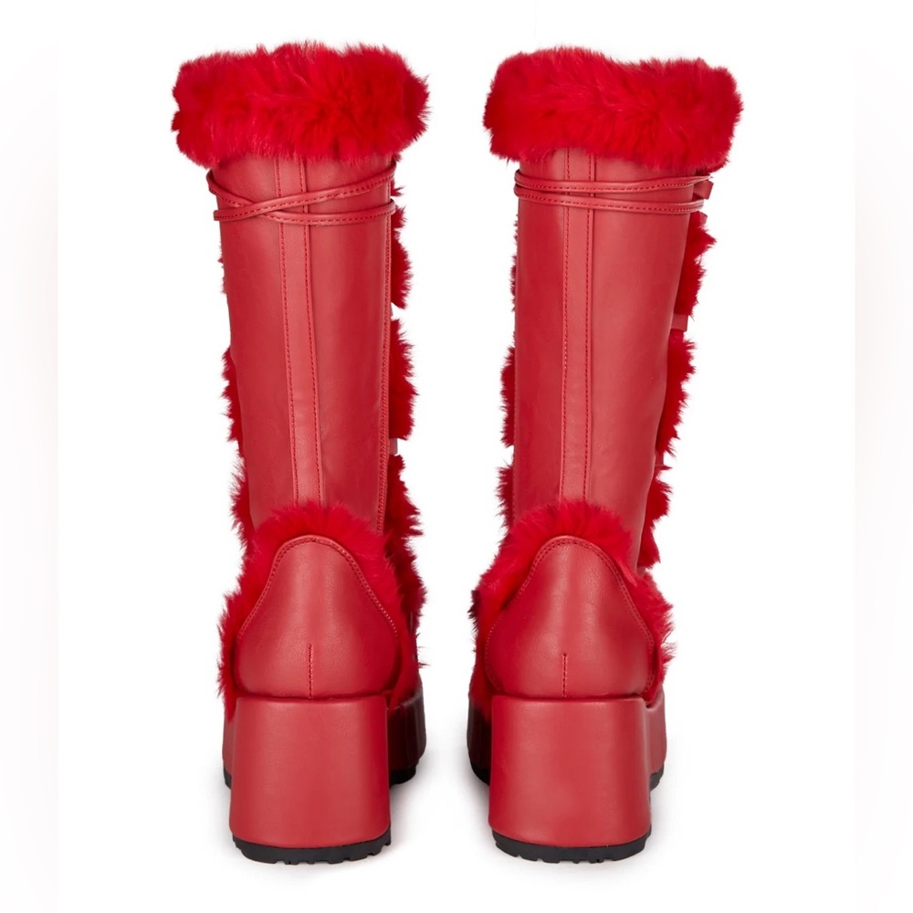 NWT Demonia Cubby 311 Platform Boot (Red) Size 10 - Picture 4 of 9